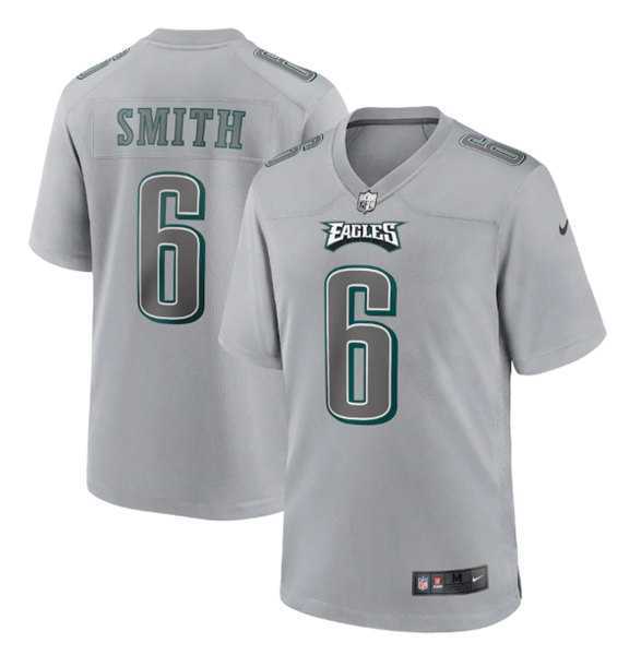 Men's Philadelphia Eagles #6 DeVonta Smith Gray Atmosphere Fashion Stitched Game Jersey Dzhi,We sell and wholesale Men's Philadelphia Eagles #6 DeVonta Smith Gray Atmosphere Fashion Stitched Game Jersey Dzhi on line form chian!